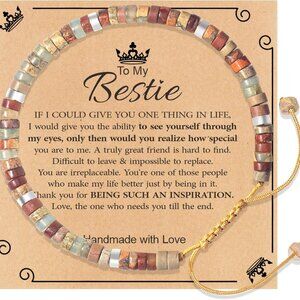 Inspirational Beaded Bracelets for Women Natural Stone Healing Friendship Gift